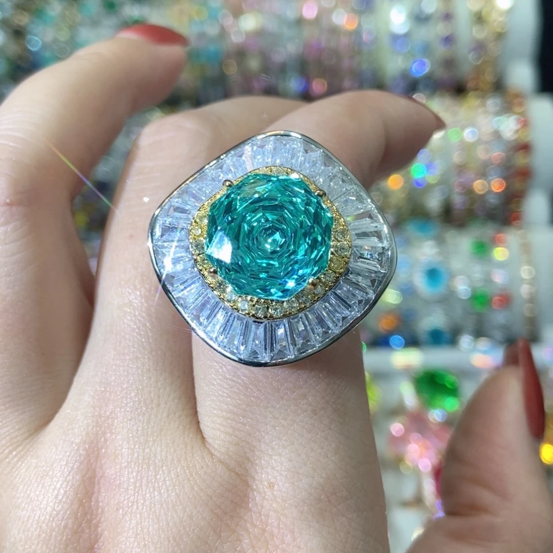 66锆石（处理）戒指