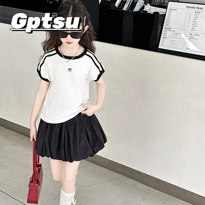 GPTSu女童裙子2025年新款流行爆款儿童夏装半身裙炸街连衣裙套装