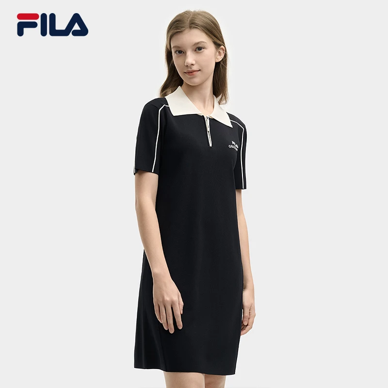 Fila/斐乐新款女子【简约舒适显瘦编织连衣裙】运动风F11W529306F