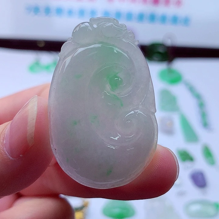 翡翠未镶嵌吊坠(不含链)如意