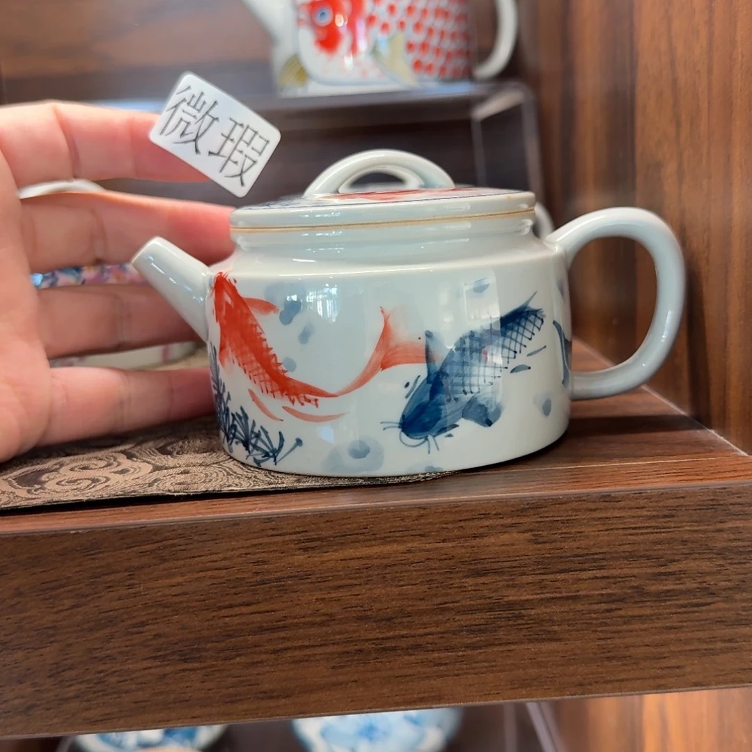 釉下彩纯手绘微瑕