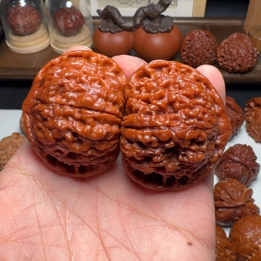 把件文玩核桃官帽云水