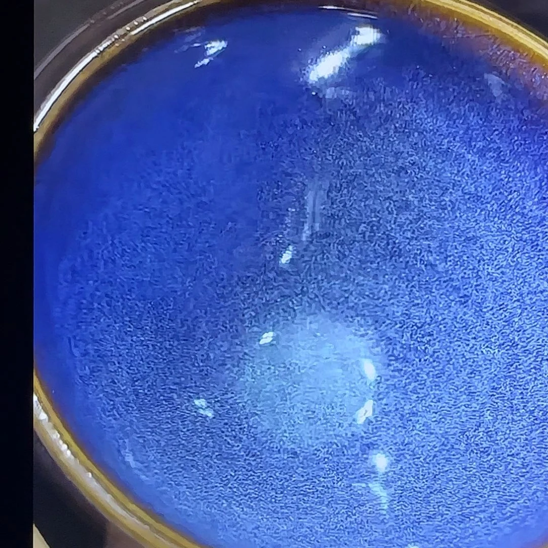 茶盏回蓝束口盏建盏