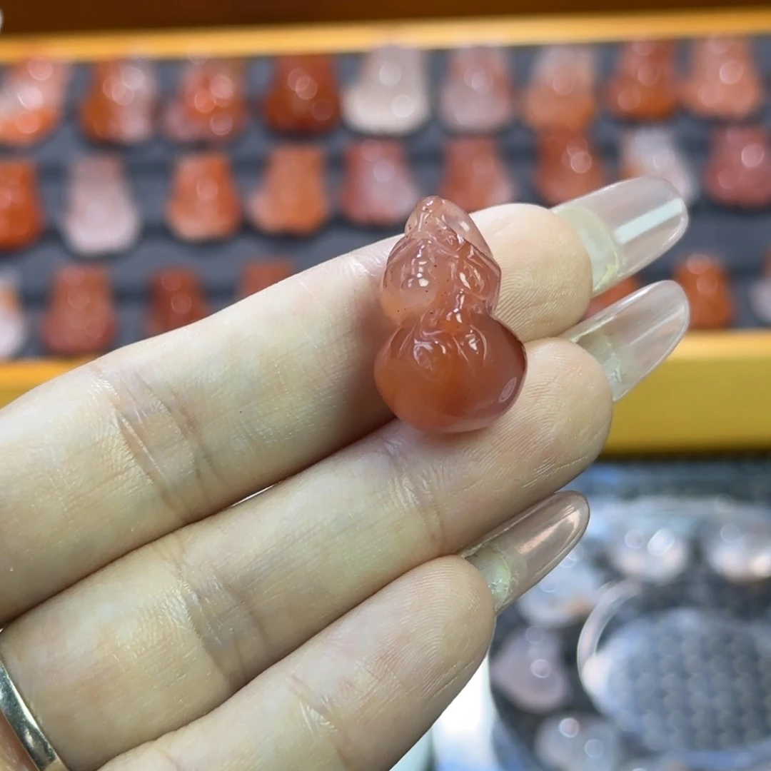 南红玛瑙未镶嵌珠宝半成品葫芦4