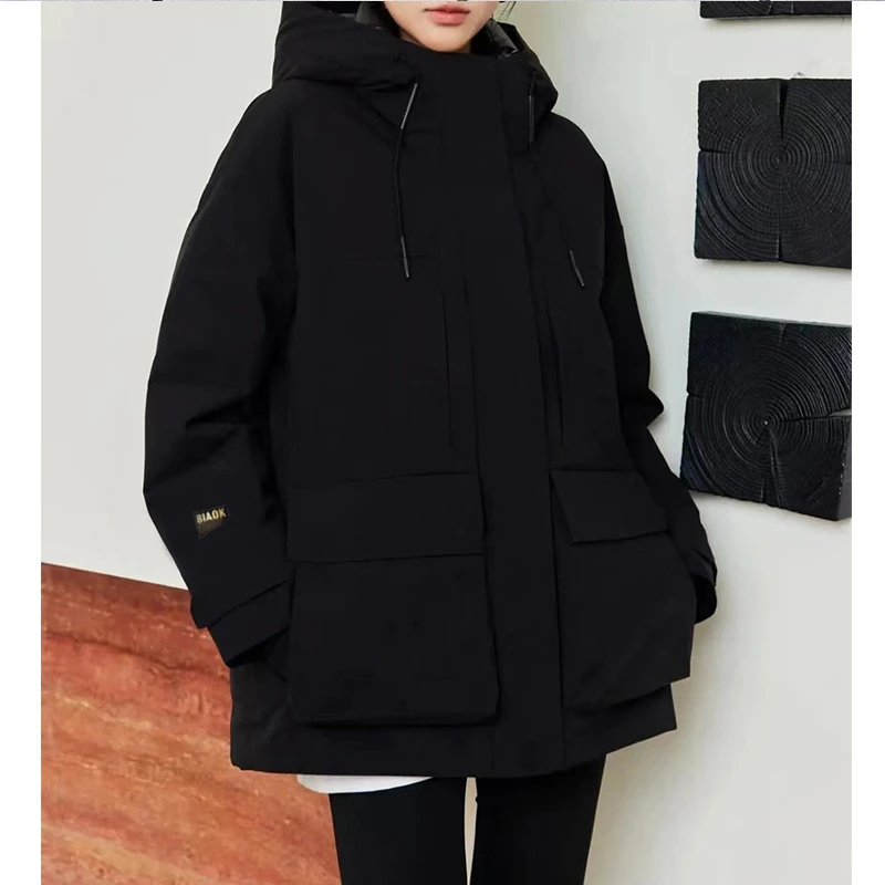 （直播户外抗寒工装羽绒服）A151冬季新款高端大气加厚保暖羽绒服H