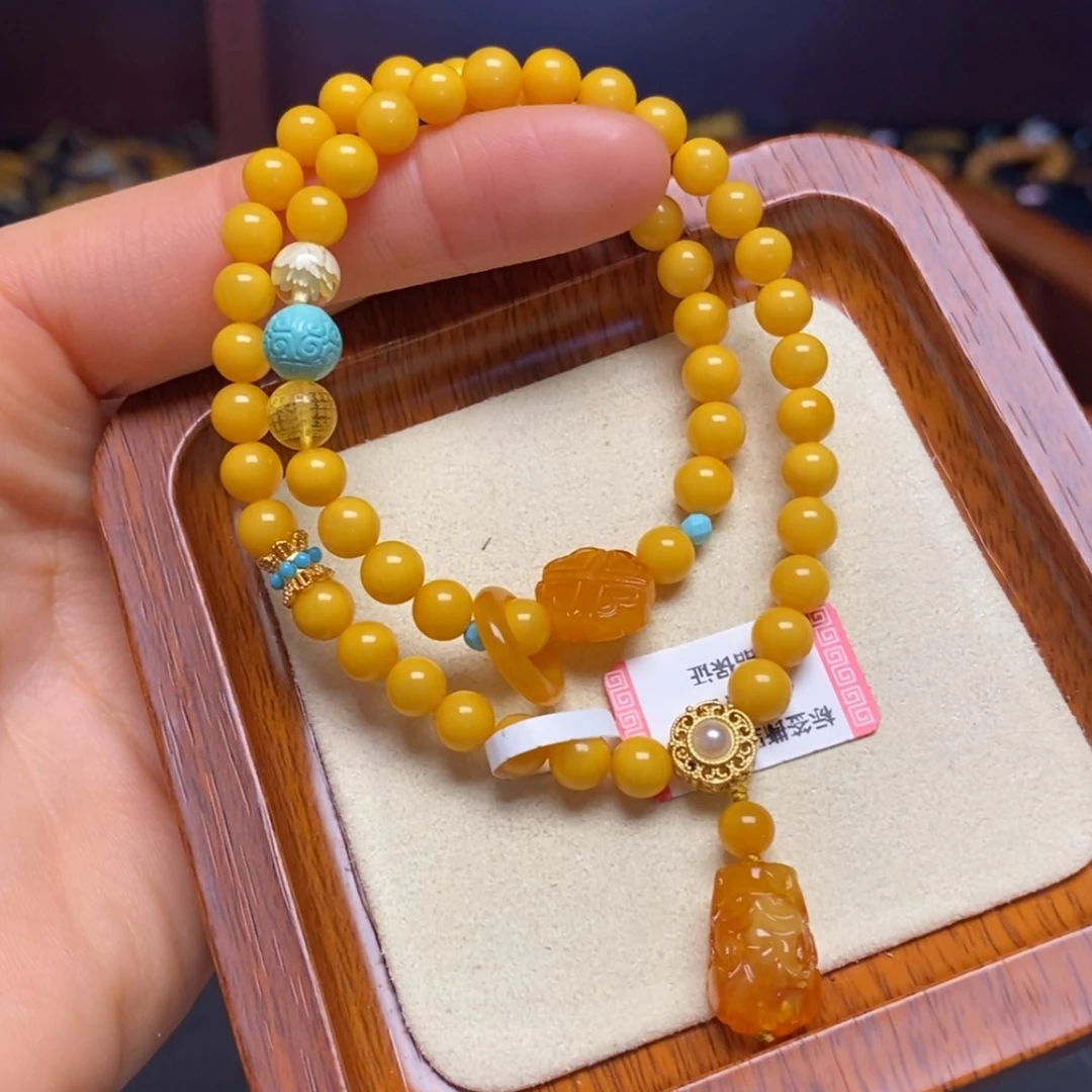 【闪购商品】蜜蜡手链未镶嵌手串