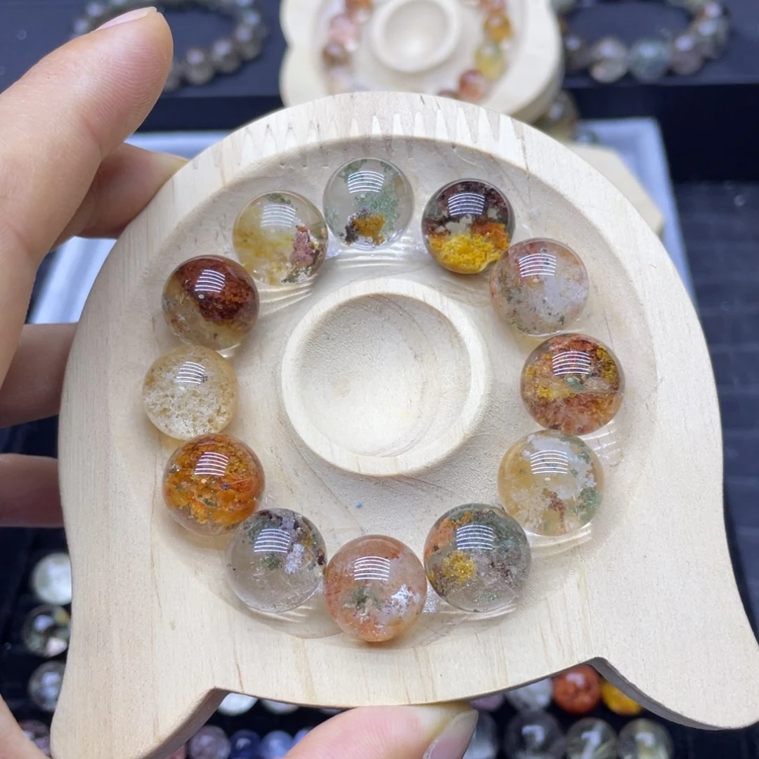 水晶珠宝半成品未镶嵌定制款四季幽灵手串
