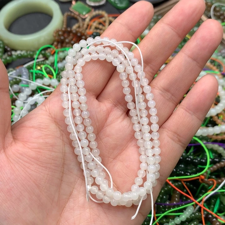 和田玉未镶嵌手链89