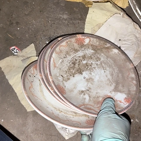 瓷片4个国营厂库存18厘米