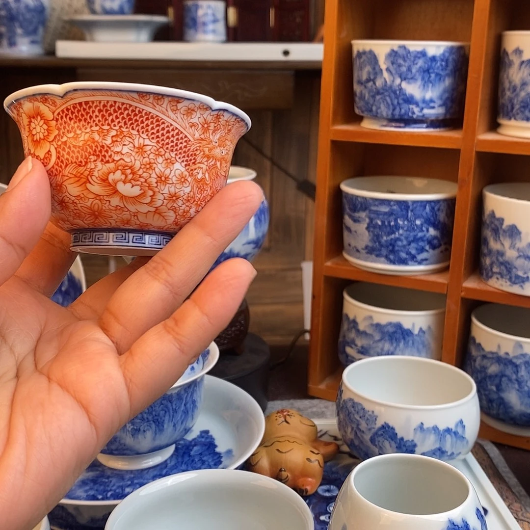 杯龙窗花 润锋窑 宋画山水