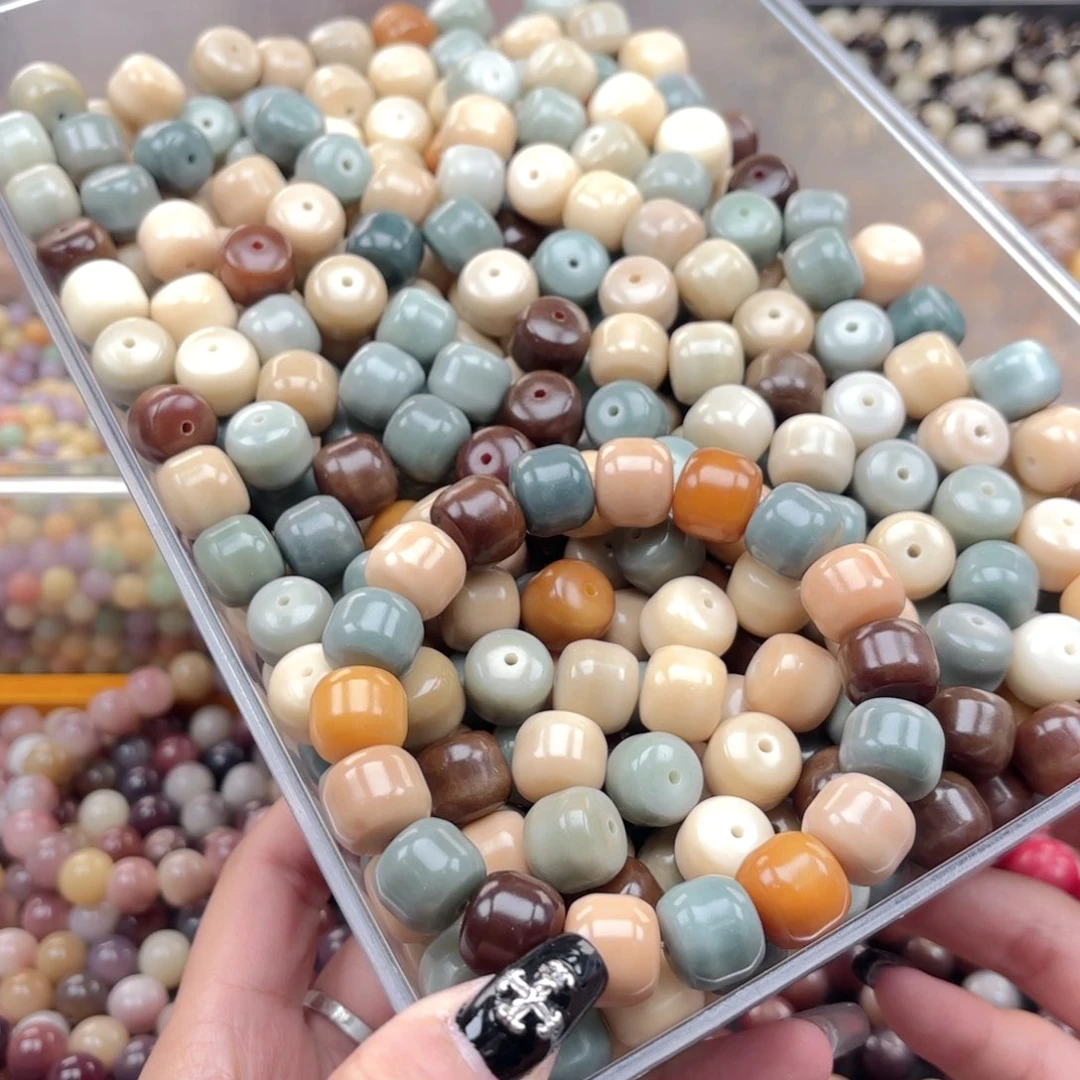 白玉菩提吊坠k14mm20颗。干磨汉堡 新款