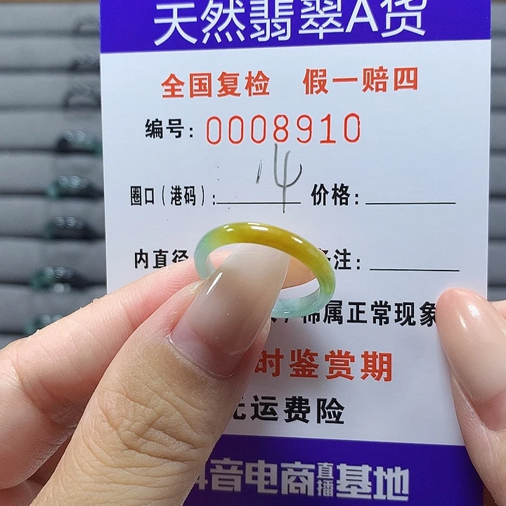 未镶嵌戒圈翡翠8910