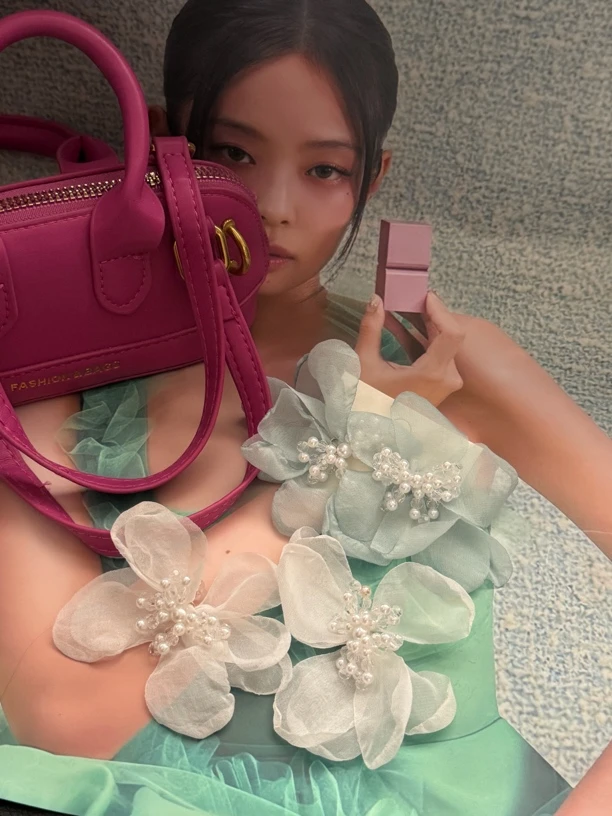 非金属仿珍珠耳饰 July ·Seven 3/21《大花朵》重工花瓣大耳环