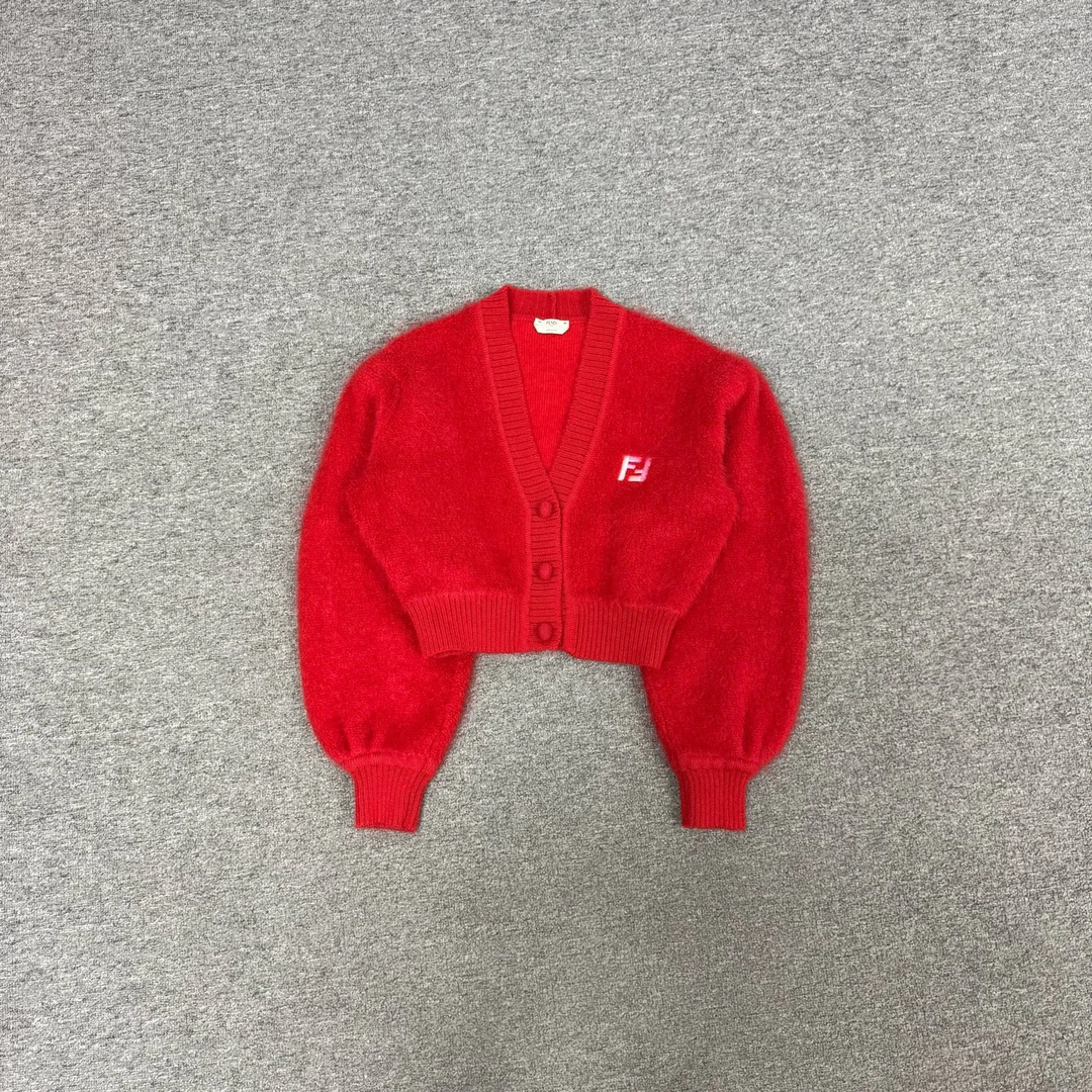 99新 AMIPARIS Fendi 芬迪 双F 马海毛 针织开衫 99新 40码