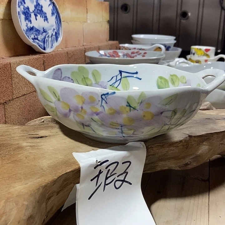 景德镇手绘高温釉下彩圈*?