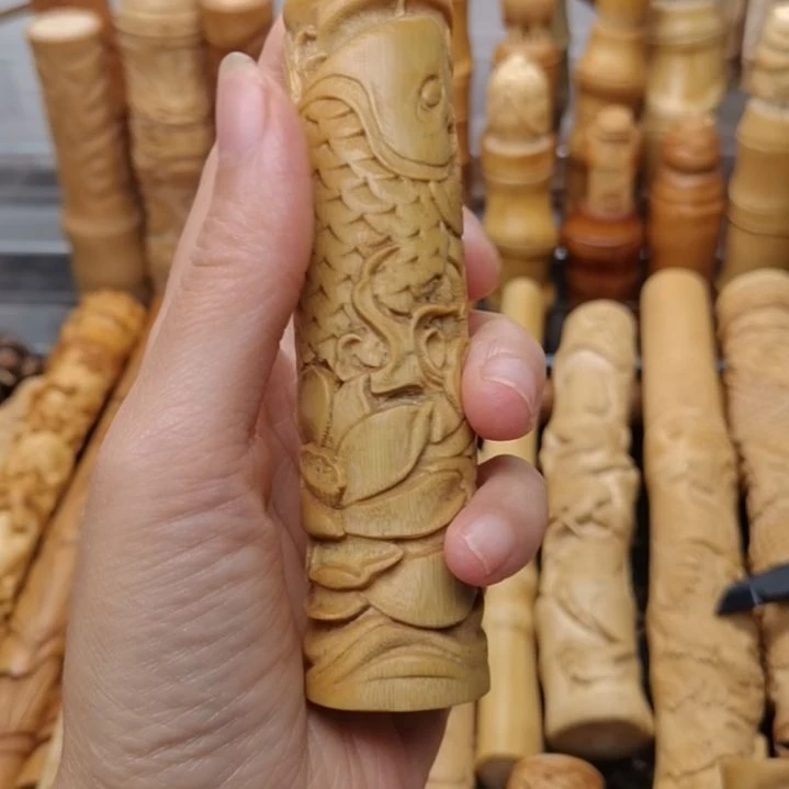大***。竹黄皮料子鱼题材