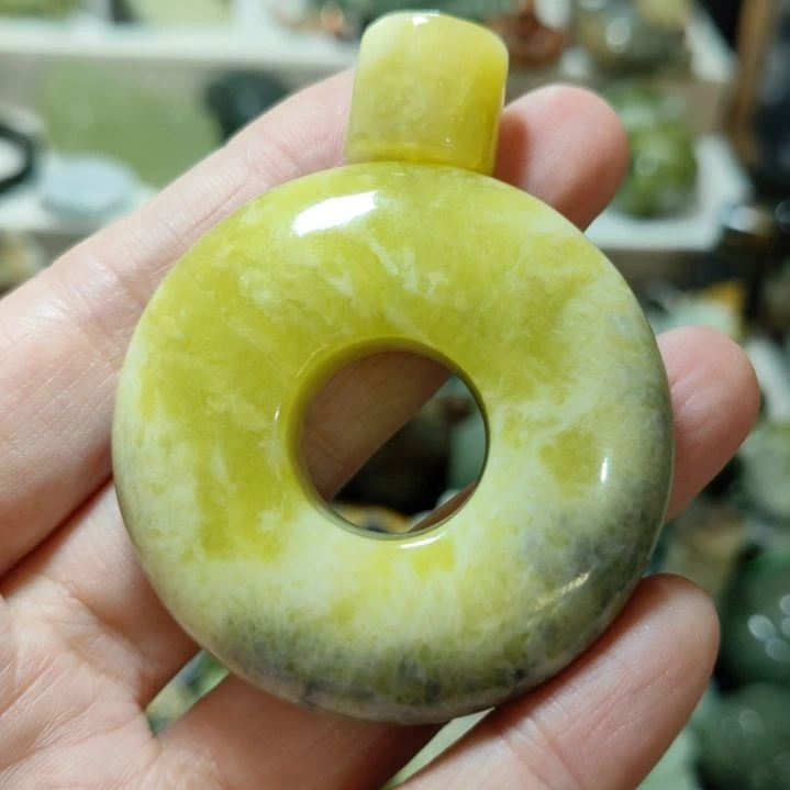 岫玉平安扣未镶嵌