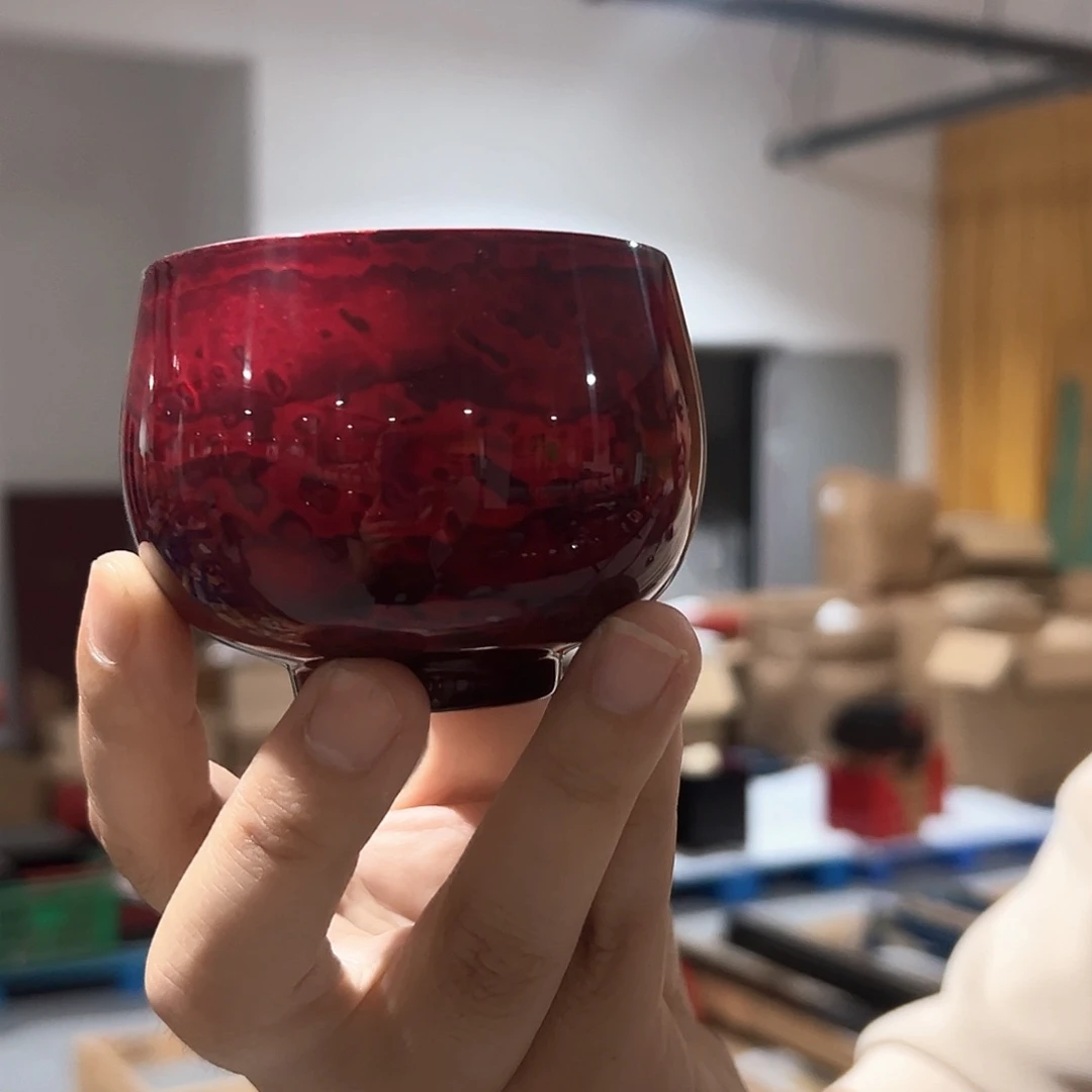 赤宝砂主人杯大漆