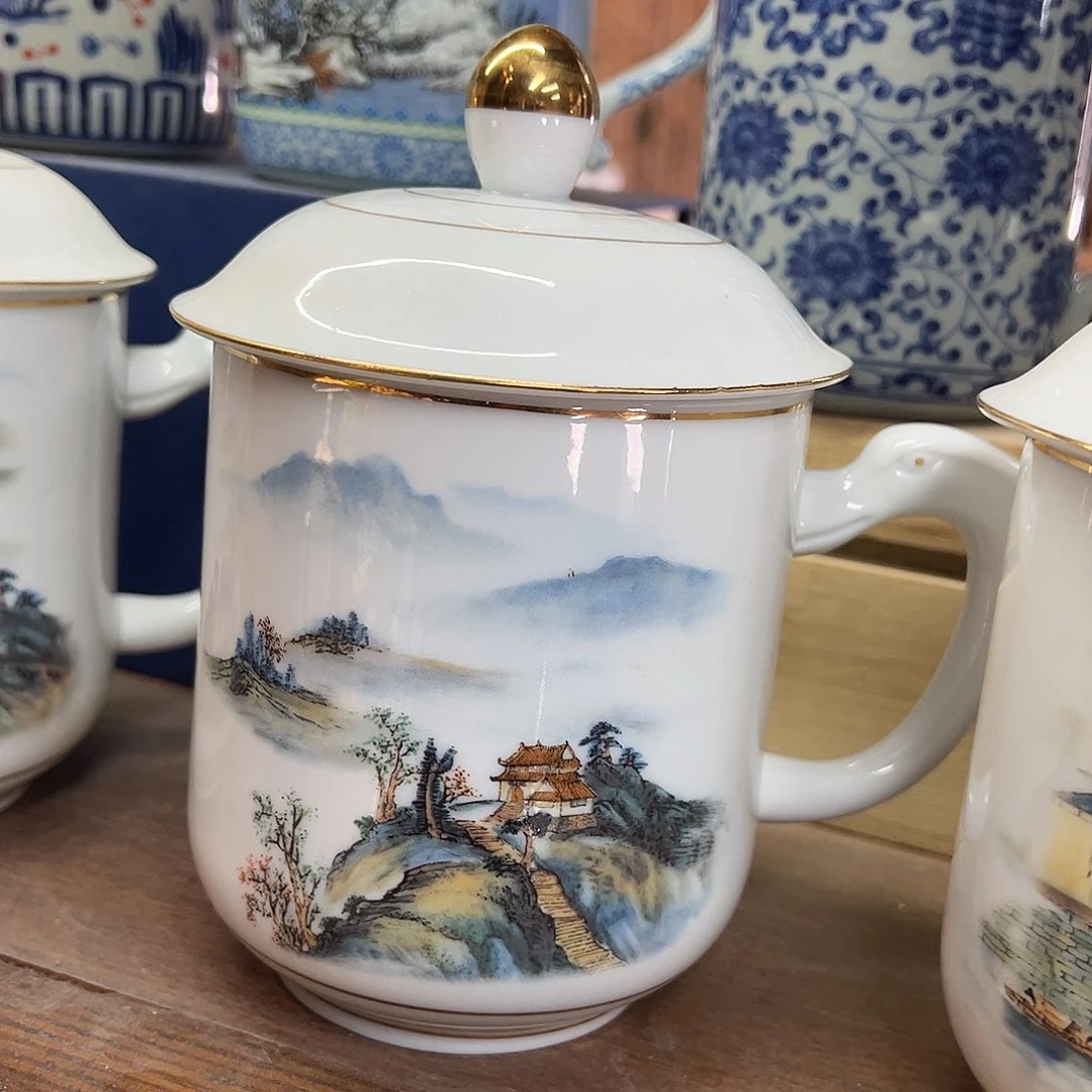 微瑕景德镇陶瓷高温陶瓷办公杯