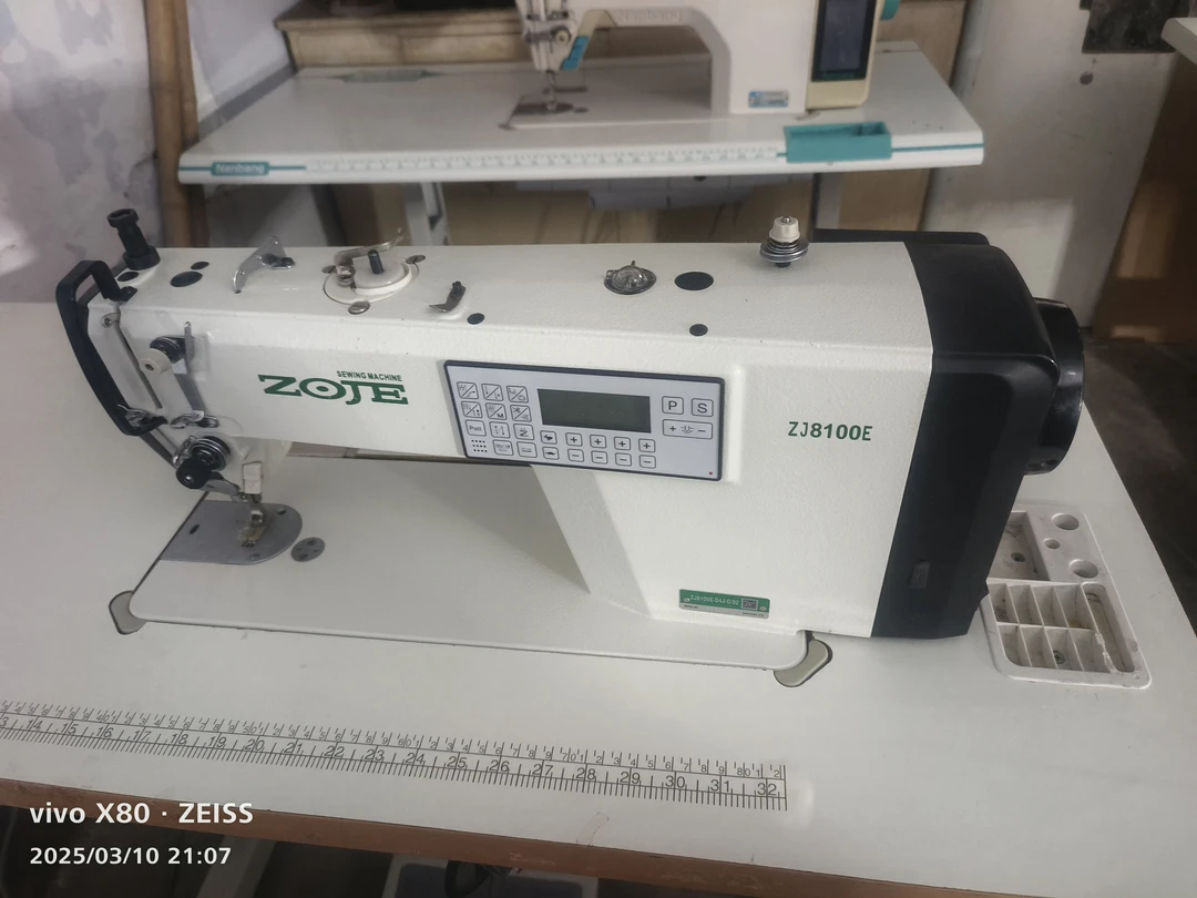 中捷步进倒针无声缝纫机