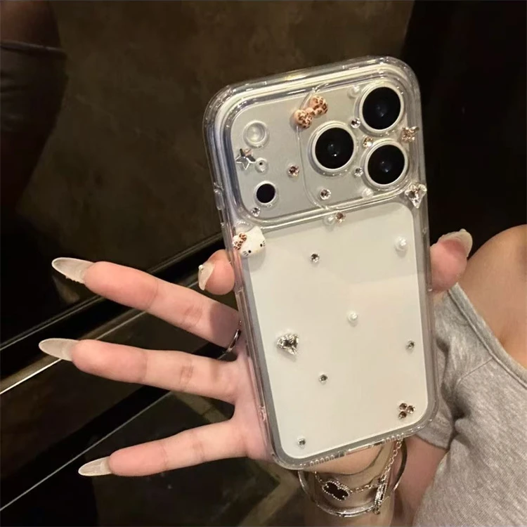 ins豹纹蝴蝶结凯蒂猫适用iPhone17promax手机壳16pro透明14pro女