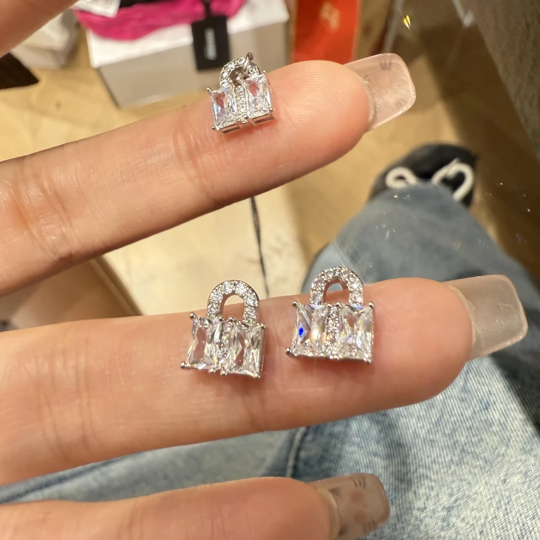 铜合金耳饰 锁包耳环 耳钉日常百搭显气质时尚耳饰MM434/MM442