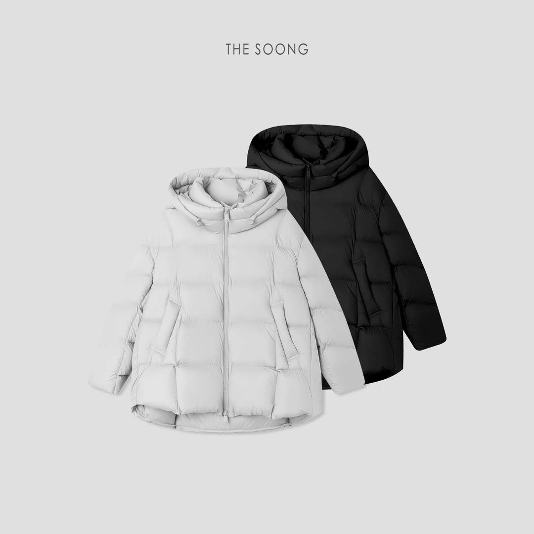 THESOONG|"裸感轻盈"高克重95鹅绒亲肤锁温保暖鹅绒服HWYRF8044