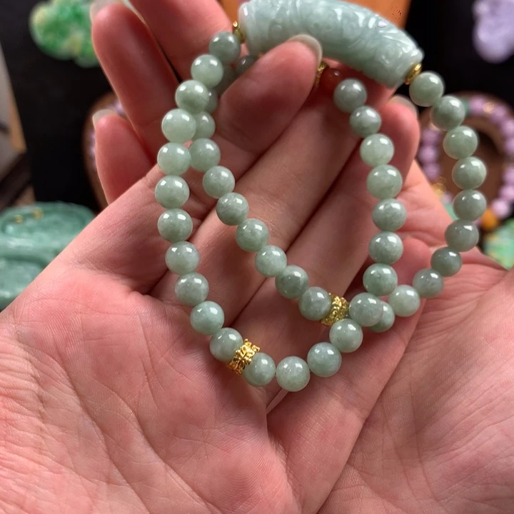 翡翠未镶嵌手链手串