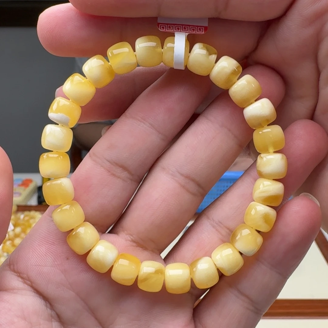琥珀未镶嵌手链蜜蜡手串