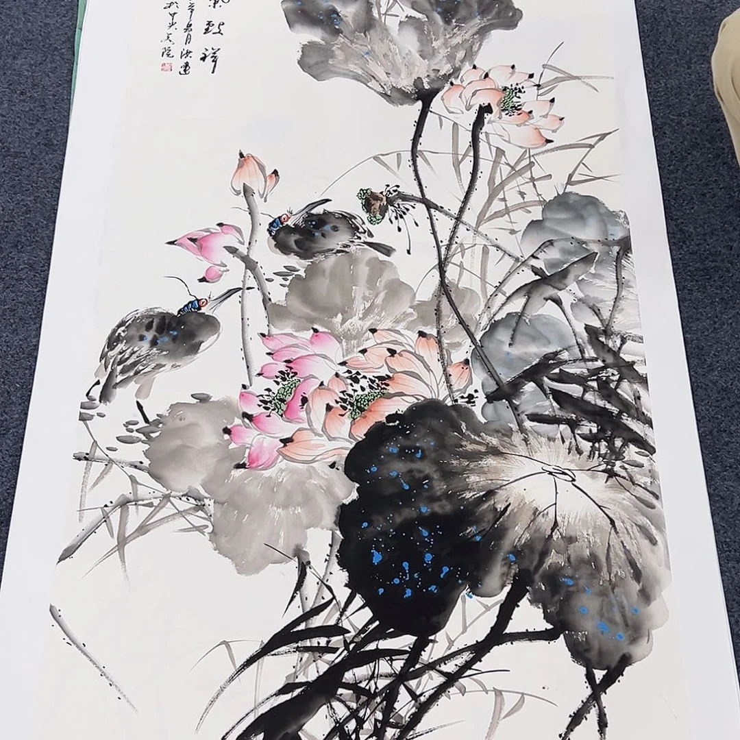 国画事事顺心如意万事如意