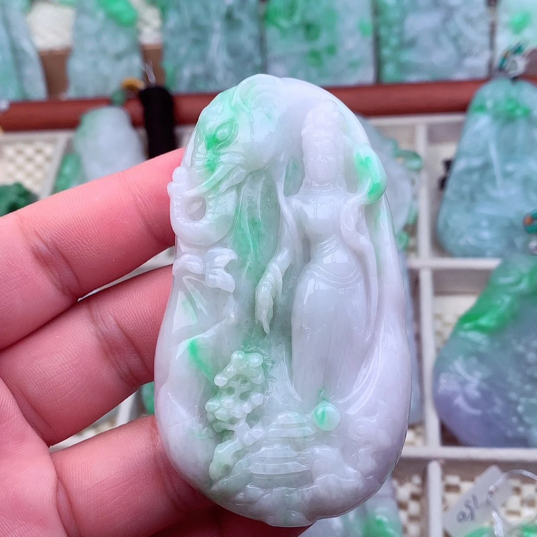 翡翠未镶嵌吊坠(不含链)