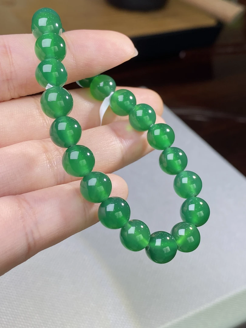 紫牛珠宝店-新人福利-绿玛瑙手串cx16