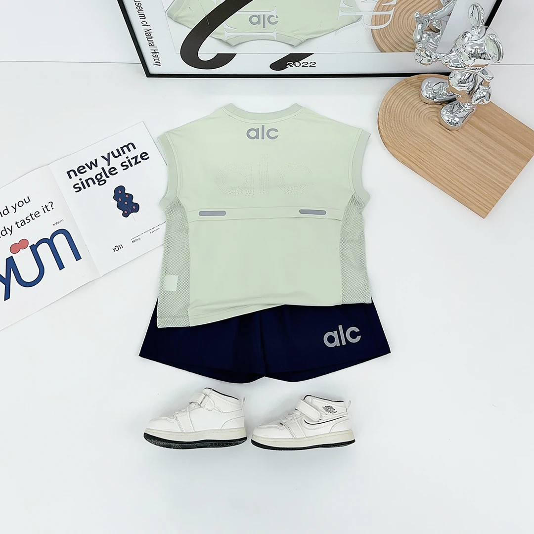 儿童套装夏季2025新款男童无袖两件套洋气潮 DF25088悠悠童话童装