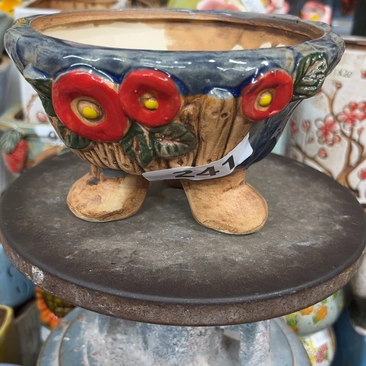 紫砂花盆粗陶材质多肉花盆