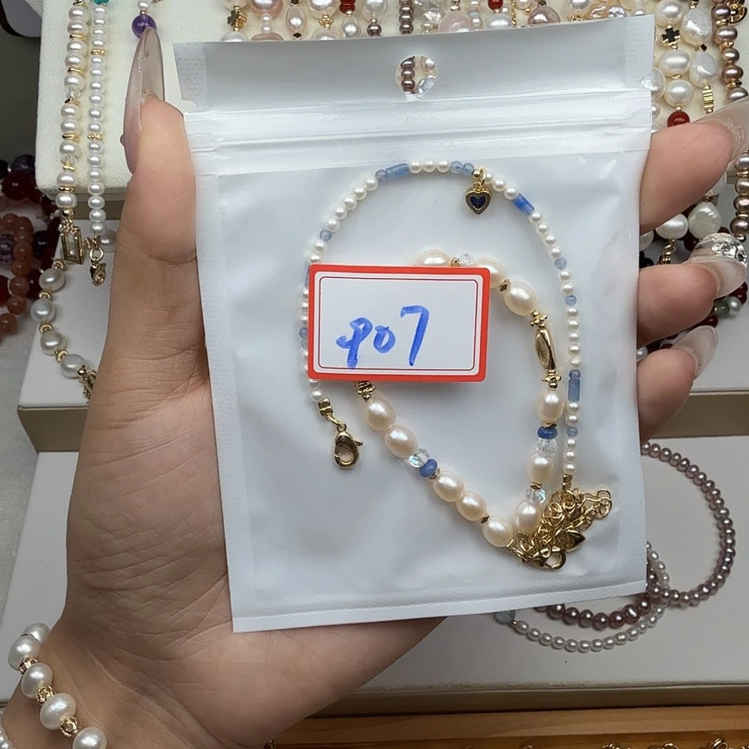 睡***醒淡水珍珠手绳钛钢