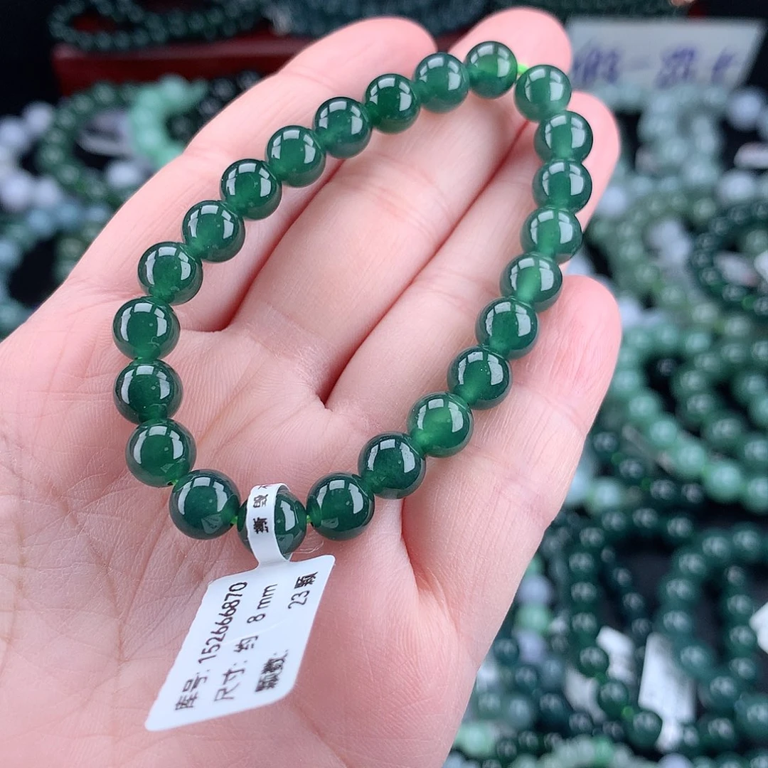 翡翠毛衣链未镶嵌