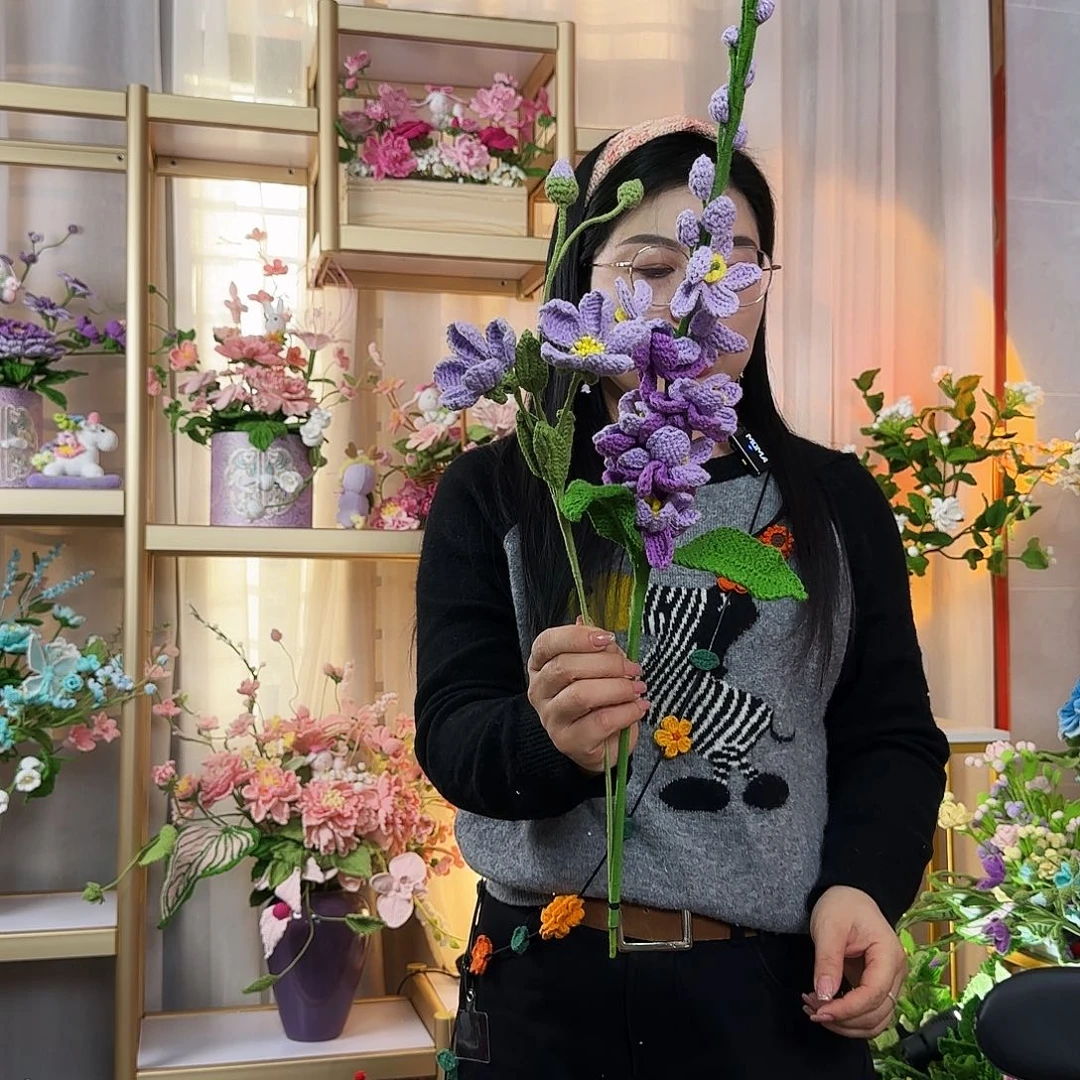 纯手工钩织钩织花束