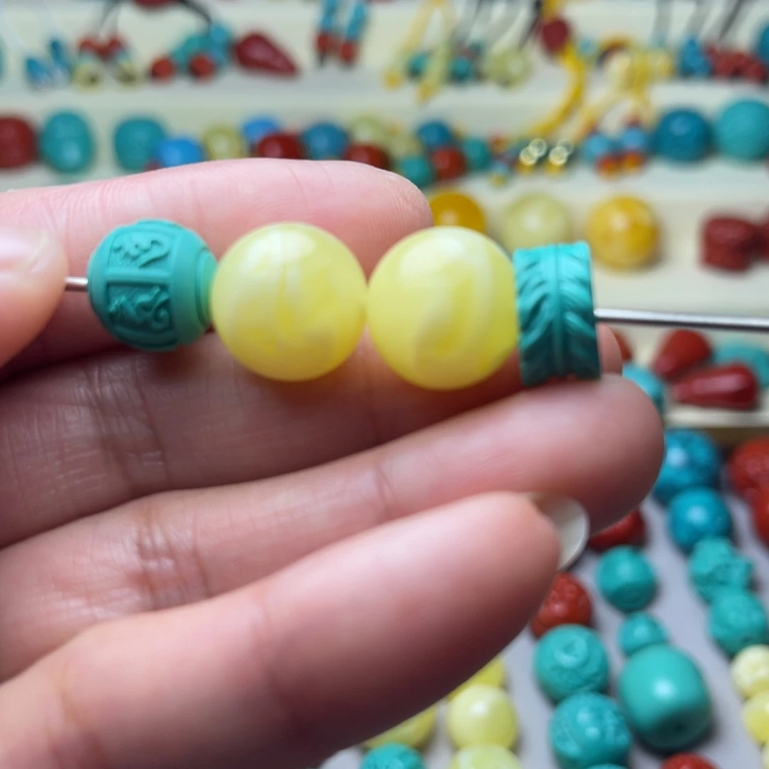 非金属苹果珠卡12百花蜜卡14羽毛扣卡12