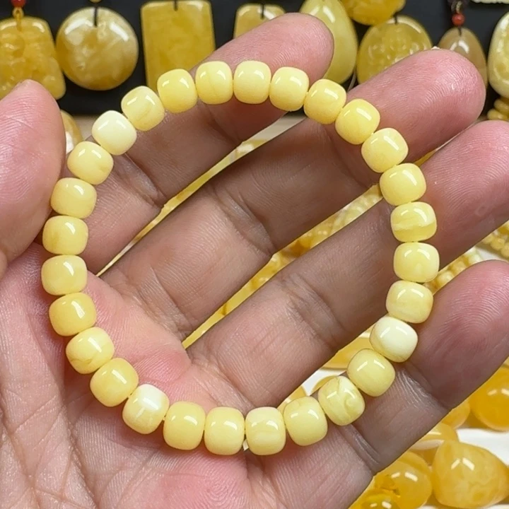 蜜蜡未镶嵌颈饰7+