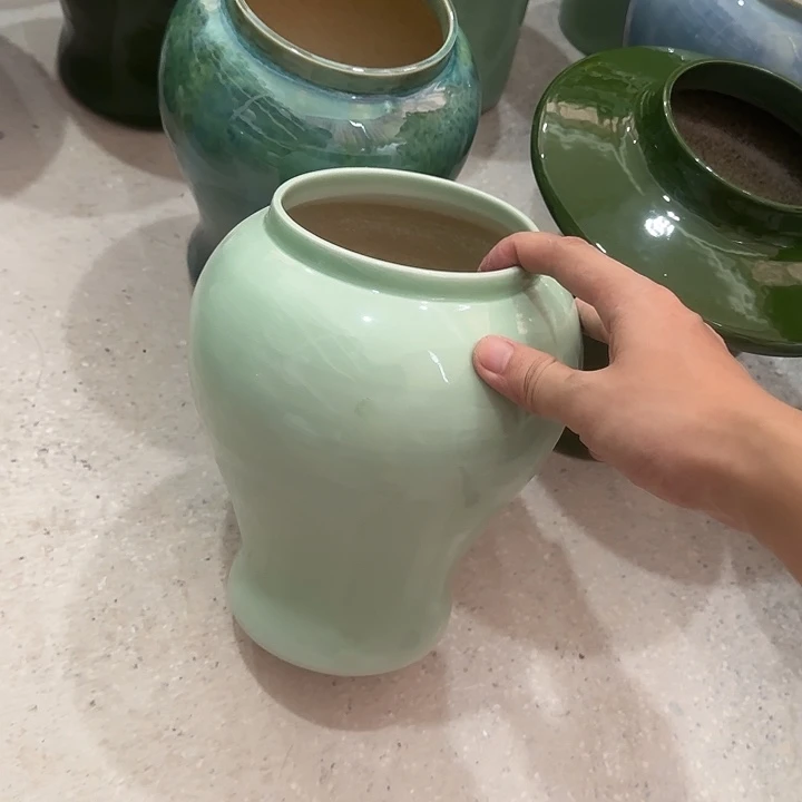 白泥花盆微瑕无孔