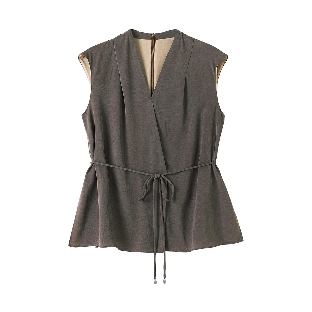 《粉丝专享》MISUITY 2025夏季新款设计感通勤休闲衬衫MIAS1060H