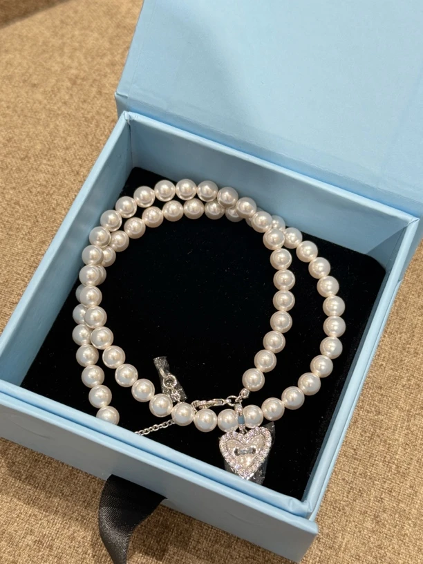 mithworld 爱心纽扣珍珠背心