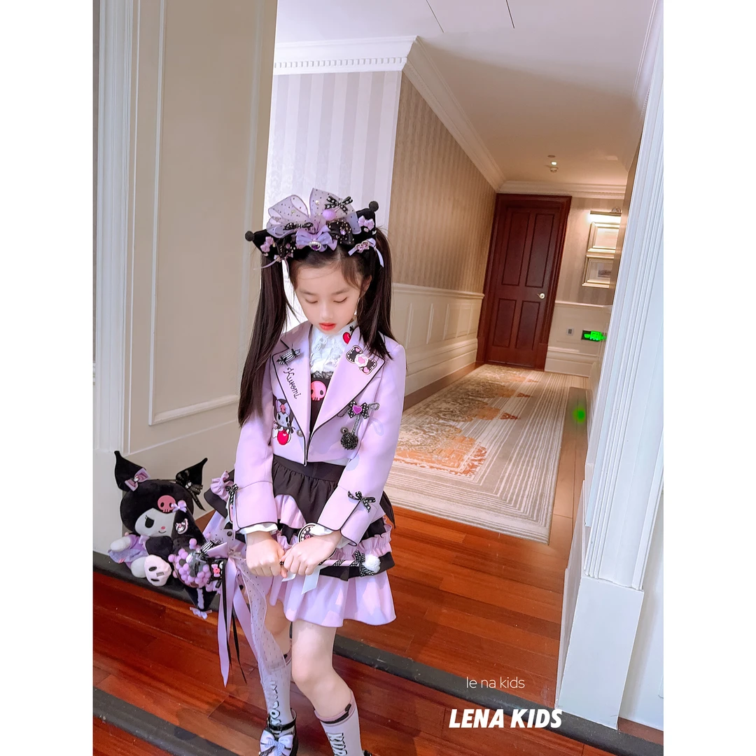 Lenakids【现货】酷洛米正版授权·设计感大全套女宝套装24080601