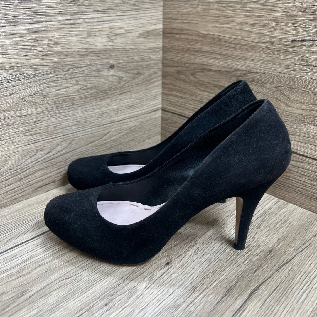 95新 MIU MIU/缪缪 黑色高跟鞋 35.5码