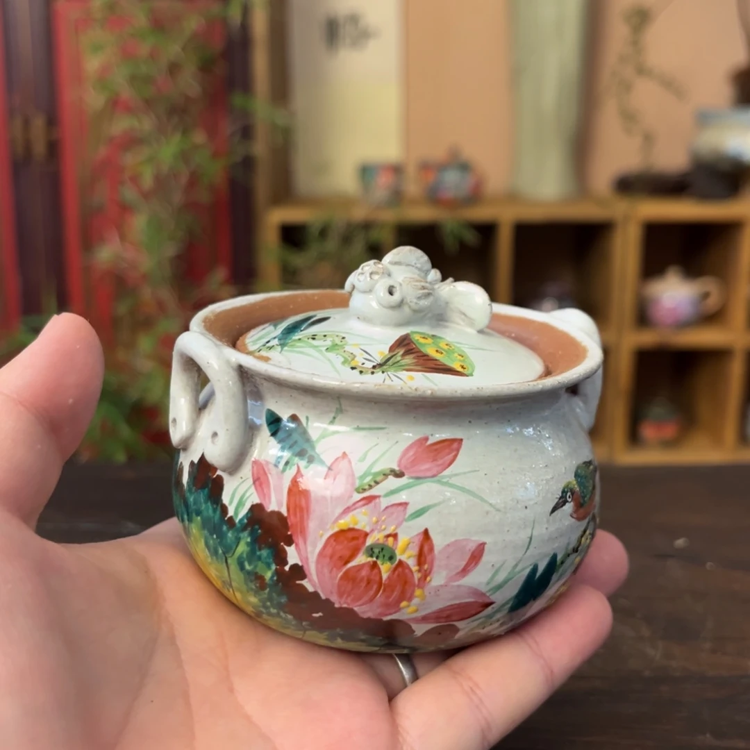 柴烧手工手绘陶瓷