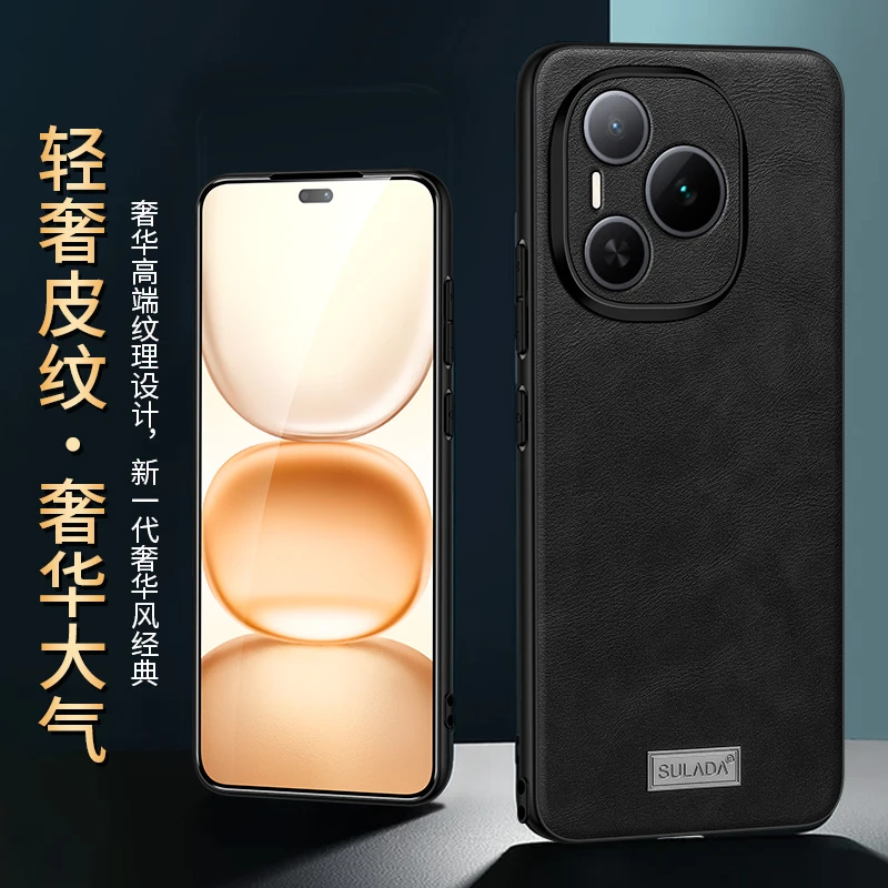 适用于荣耀power新款高端素皮手机壳荣耀power全包防摔皮革保护套