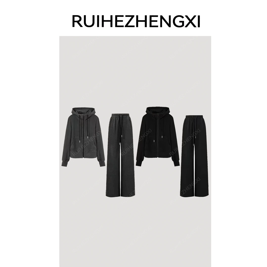 RUIHEZHENGXI｜“棉花糖套装”丝羊绒混纺外套/裤子910889/940889