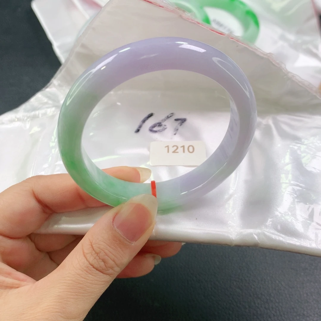 翡翠未镶嵌手镯半山水03