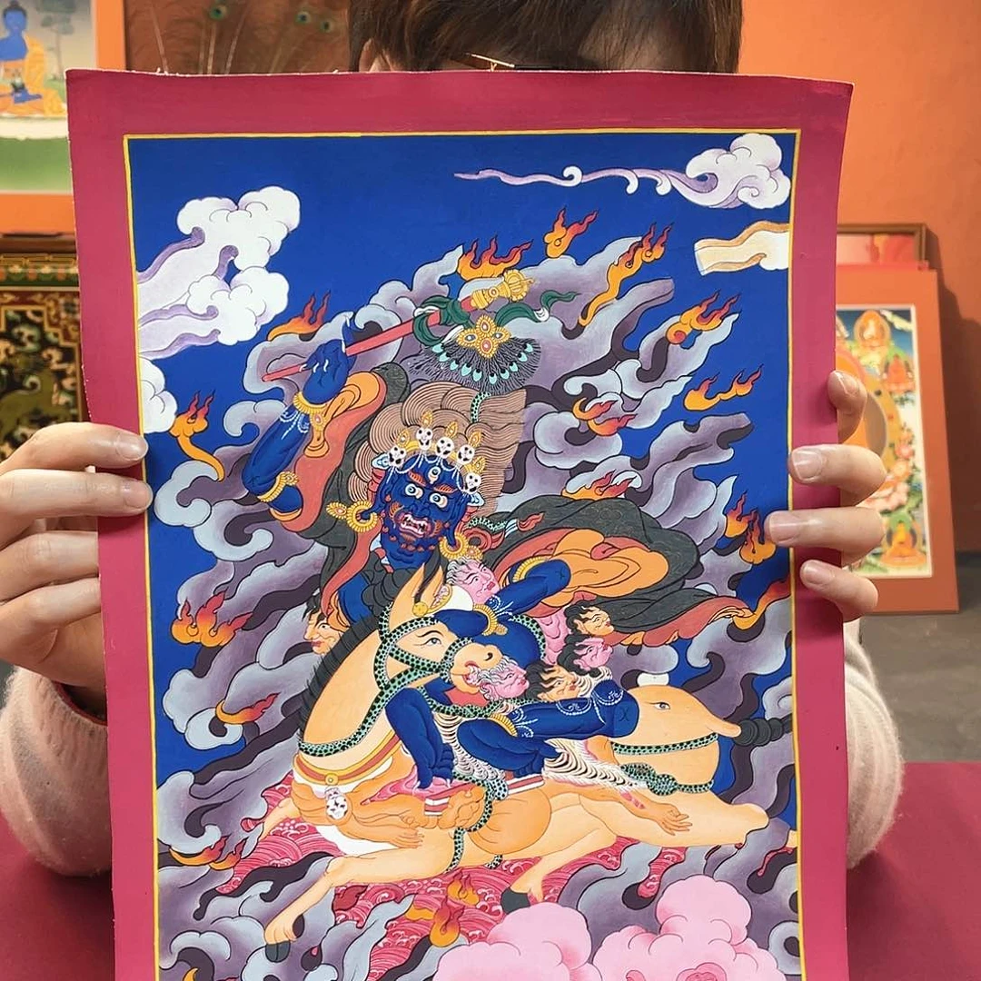 装裱画25×35吉祥纯手绘