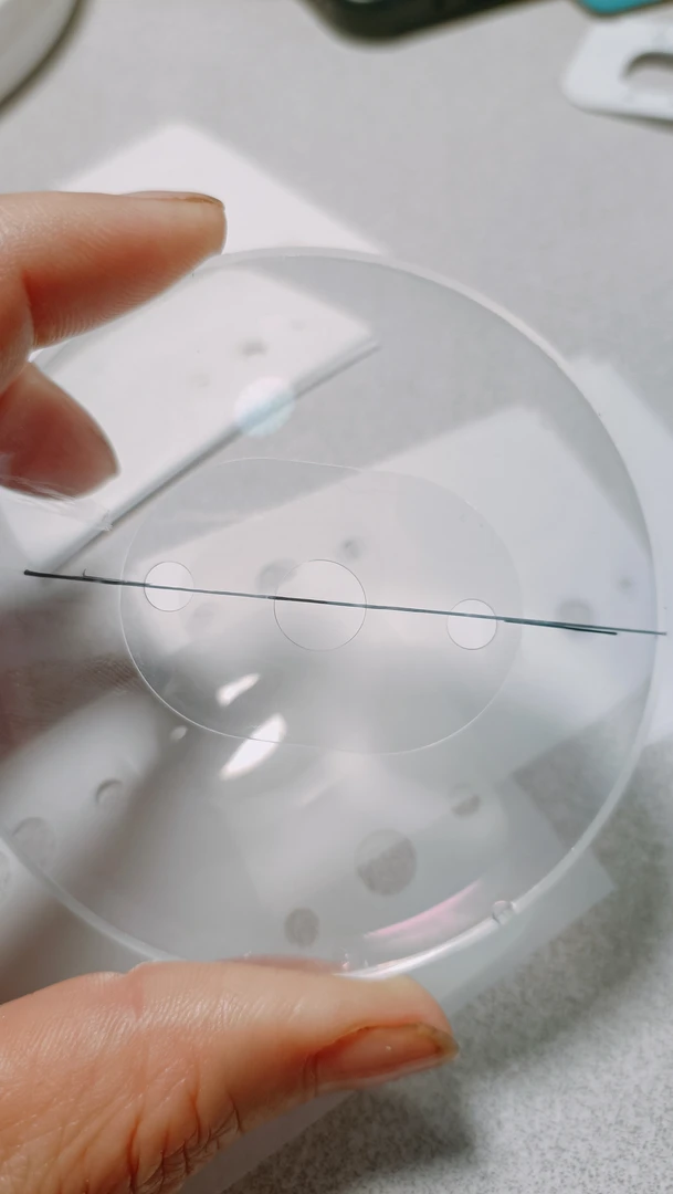 视矍三孔加工防滑透明贴防滑贴镜片贴纸透明防滑贴眼镜镜片防滑贴